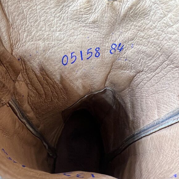 Joma Mens MEX 26 1/2 US 9 Two Tone Leather & Suede Western Cowboy Boots Brown - Picture 3 of 16